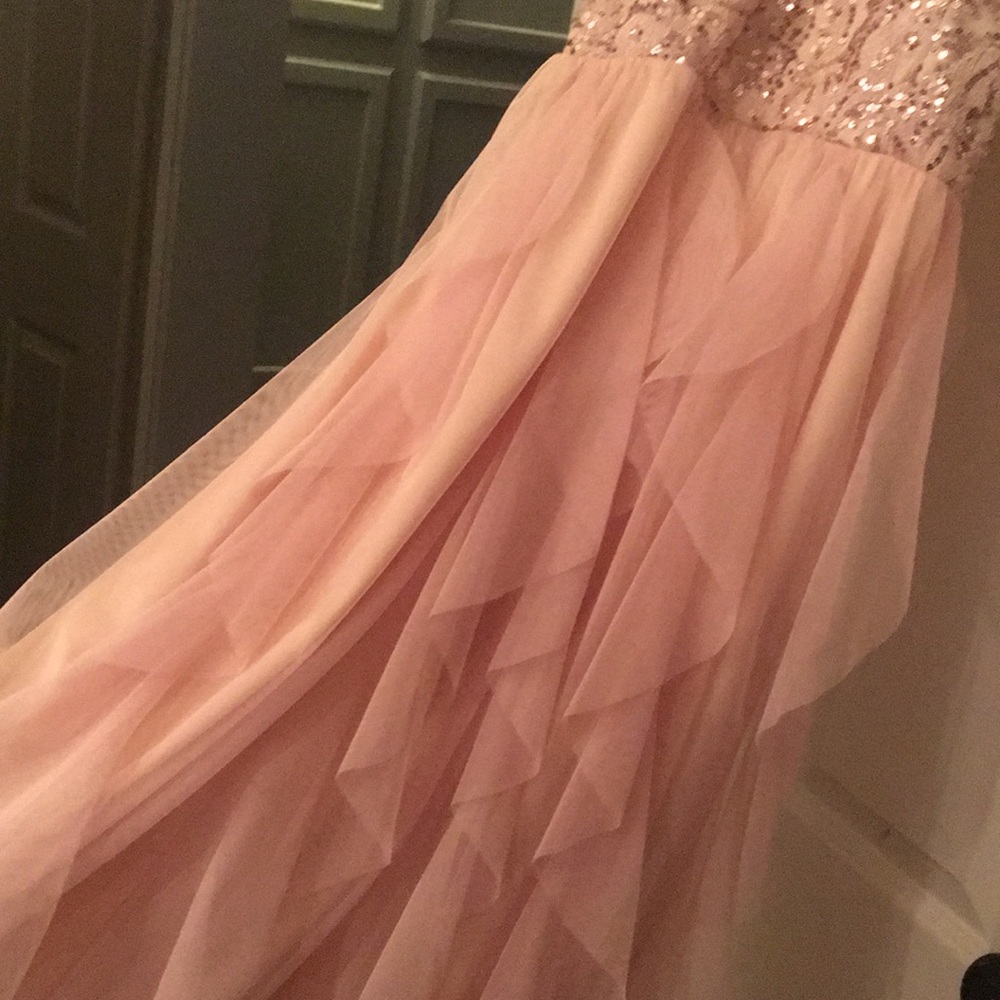 Long light pink prom dress - Picture 2 of 3